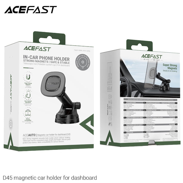 Acefast D45 Magnetic Car Holder For Dashboard - Black