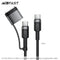 Acefast C22-05 MAG3 2-in-1 Charging Data Cable - Black