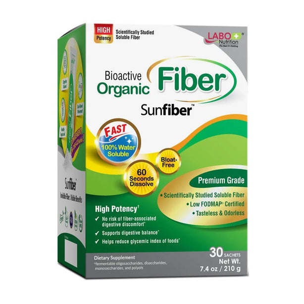 LABO Nutrition Bioactive Organic Fiber Bloat-free Sunfiber - No Bloating or Gas