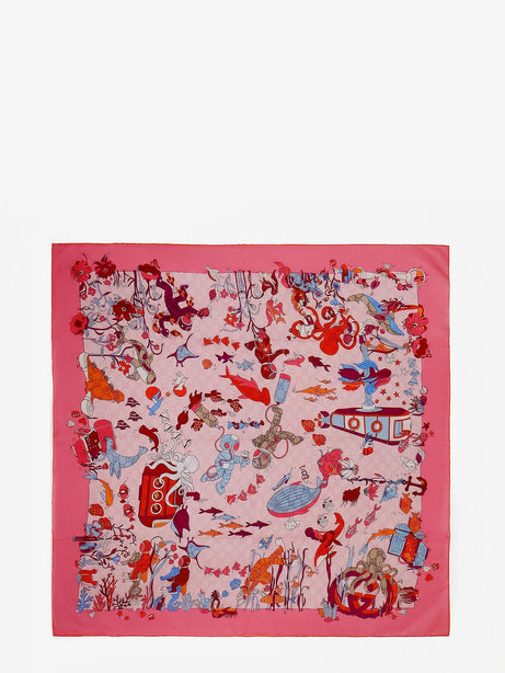 Gucci Silk Foulard - Pink