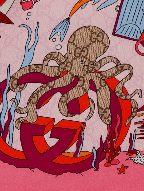 Gucci Silk Foulard - Pink