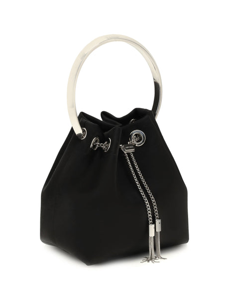 Jimmy Choo Bon Bon Bucket Bag - Black/Silver