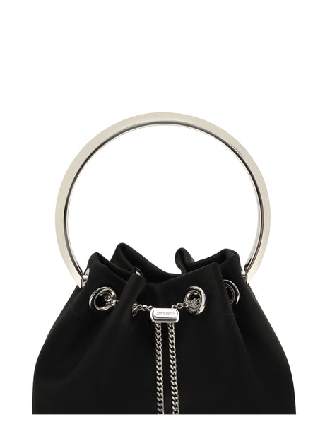 Jimmy Choo Bon Bon Bucket Bag - Black/Silver