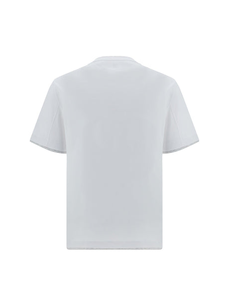 Brunello Cucinelli Cotton T-shirt - Bianco+Perla