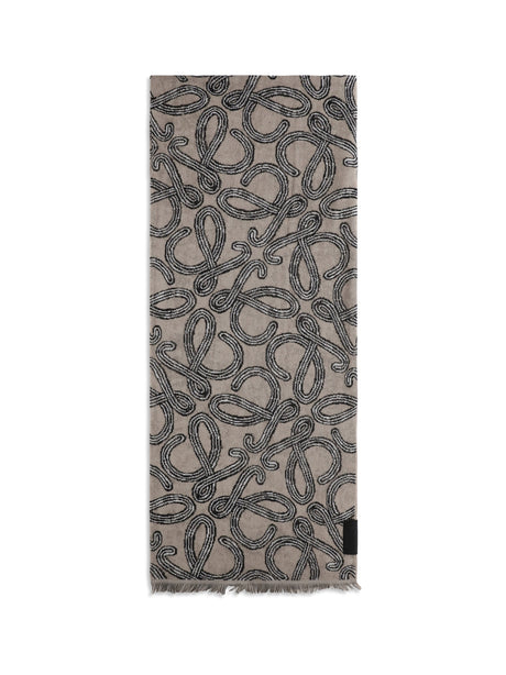 Loewe Jacquard cotton terry Towel - Beige/Black