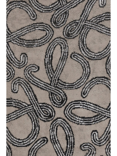 Loewe Jacquard cotton terry Towel - Beige/Black