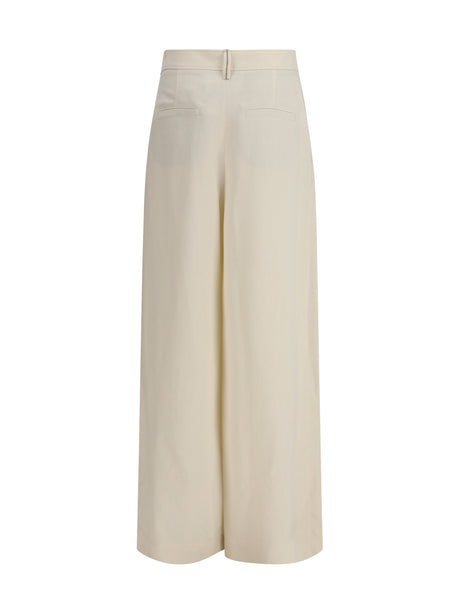 Brunello Cucinelli Crossed Pants - Cream