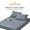 Hallmark Classix Smooth Lyocell 1200TC Plain Fitted Sheet Set - Grey
