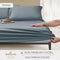 Hallmark Classix Smooth Lyocell 1200TC Plain Fitted Sheet Set - Grey