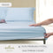 Hallmark Classix Smooth Lyocell 1200TC Plain Fitted Sheet Set - Sky Blue