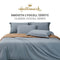 Hallmark Classix Lyocell 1200TC Plain Full Set Bed Linen - Grey