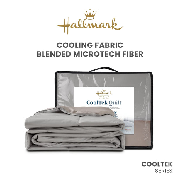 Hallmark CoolTek Fabric Soft-Fiber Quilted Blanket