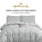 Hallmark 5-Star Hotel Long-Staple Cotton 1200TC Plain Bed Linen - Grey
