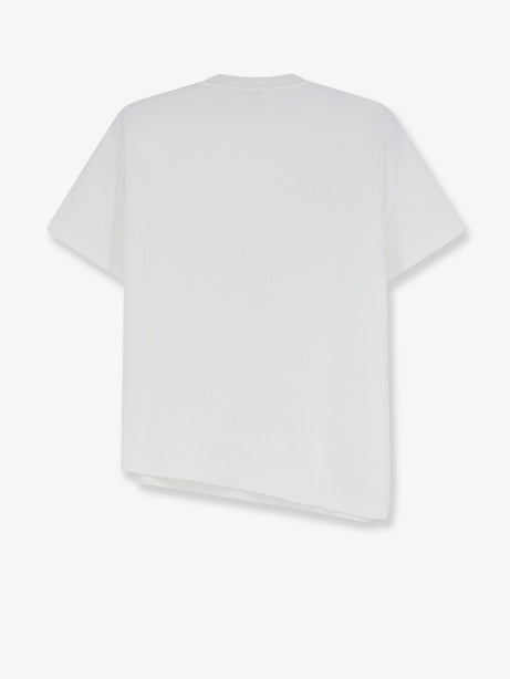 Loewe Asymmetric cotton blend t-shirt - White