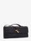 Bottega Veneta Andiamo Leather Clutch with Intrecciato Pattern - Black-M Brass