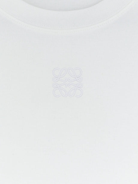Loewe Asymmetric cotton blend t-shirt - White