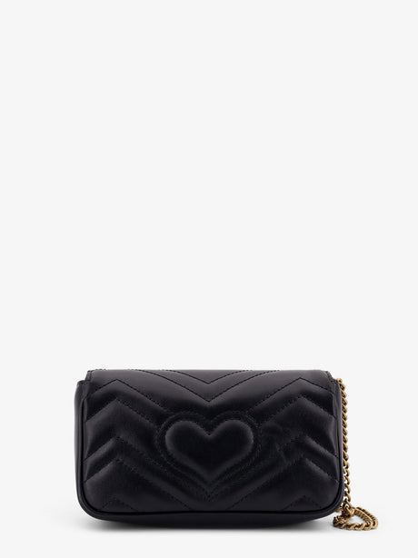 Gucci GG Marmont Mini Leather crossbody bag - Nero