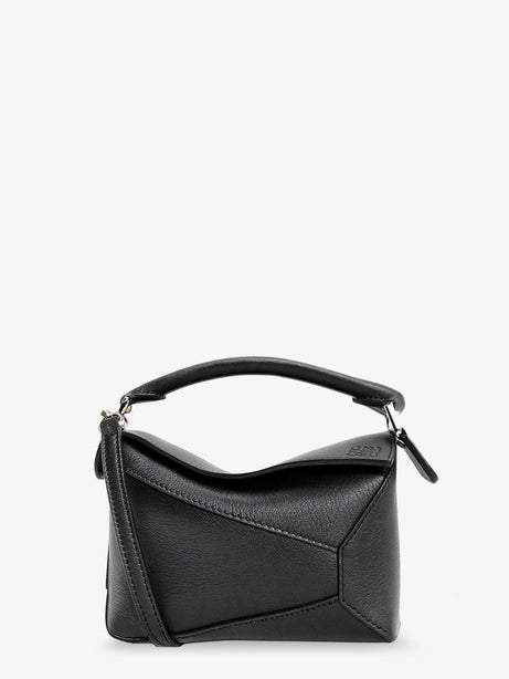 Loewe Puzzle Edge Leather Handbag - Black