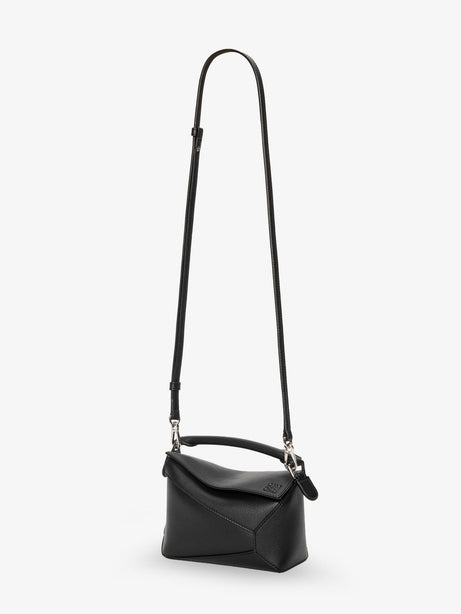 Loewe Puzzle Edge Leather Handbag - Black