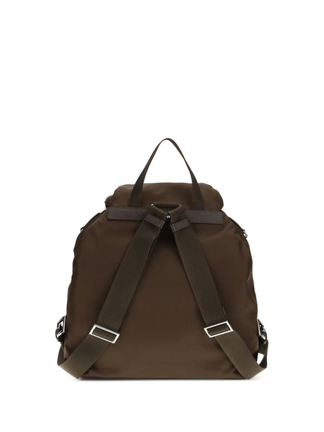 Prada Medium Re-Nylon Backpack - Bruciato