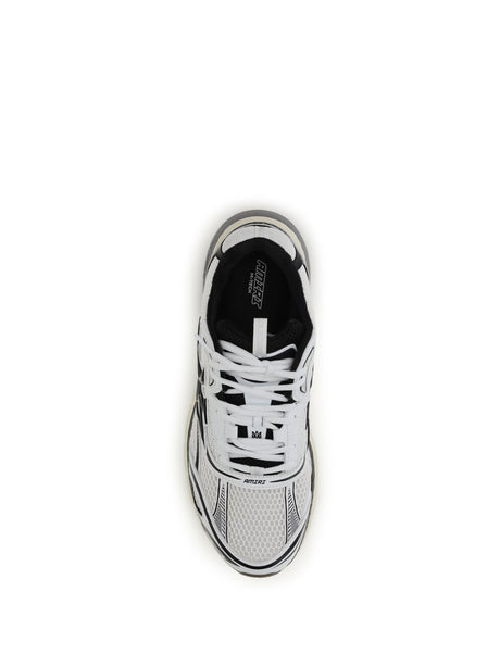 Amiri M Tech logo Sneakers - White Black