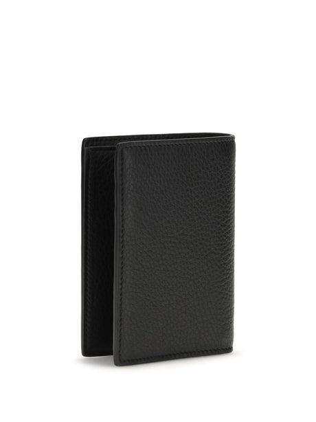 Saint Laurent Tiny Cassandre Card Holder - Black