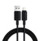 Acefast C26-02 USB-A to Lightning PVC Charging Data Cable (1.2m) - Black