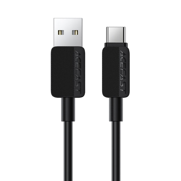 Acefast C26-04 USB-A to USB-C PVC Charging Data Cable (1.2m) - Black