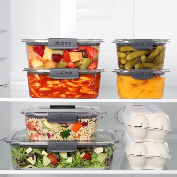 SISTEMA® 2L Brilliance™ Rectangle Food Storage Container - Large