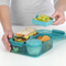 SISTEMA® 1.25L Bento Cube with Yogurt Pot - Teal Stone