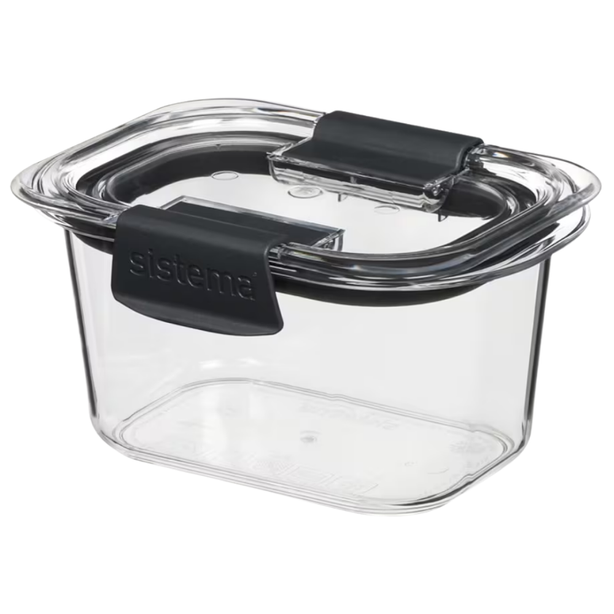 SISTEMA® 380ml Brilliance™ Rectangle Food Storage Container - Small