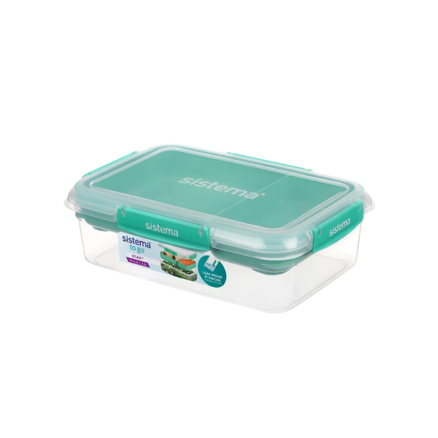 SISTEMA® 2.2L Rectangle Stax™ TO GO™ - Minty Teal