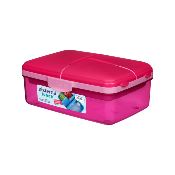SISTEMA® 1.5L Slimline Quaddie - Pink