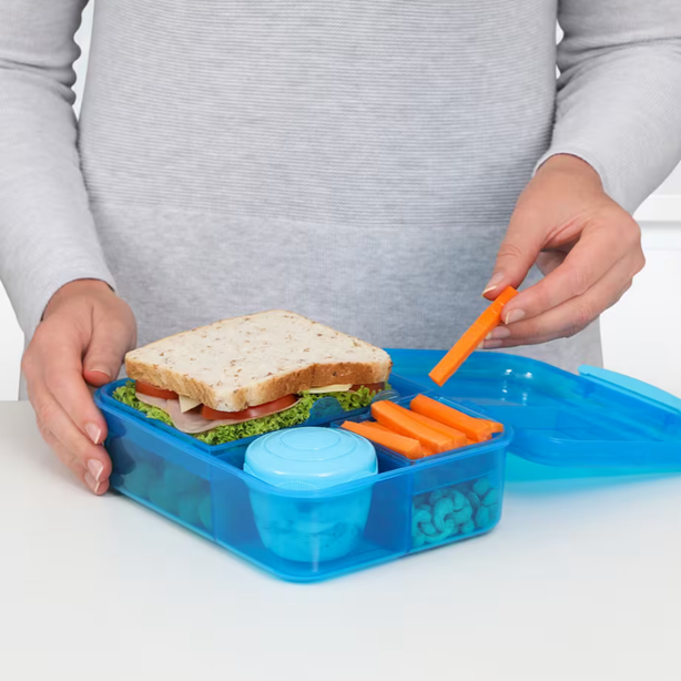 SISTEMA® 1.65L Bento Lunch with Yogurt Pot - Blue