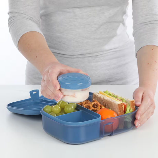 SISTEMA® 1.1L Ribbon™ Lunch with Mini Bite™ - Mountain Blue