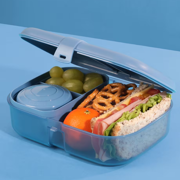 SISTEMA® 1.1L Ribbon™ Lunch with Mini Bite™ - Mountain Blue