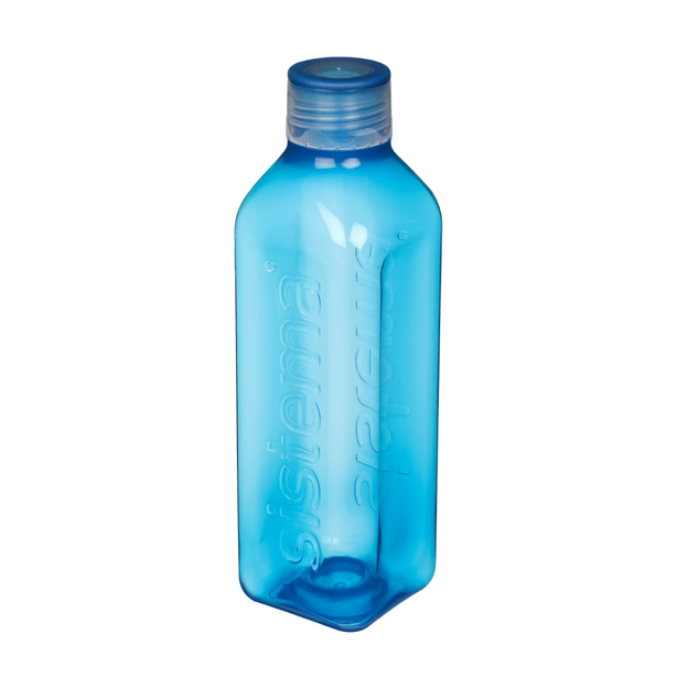 SISTEMA® 1L Square Bottle - Ocean Blue