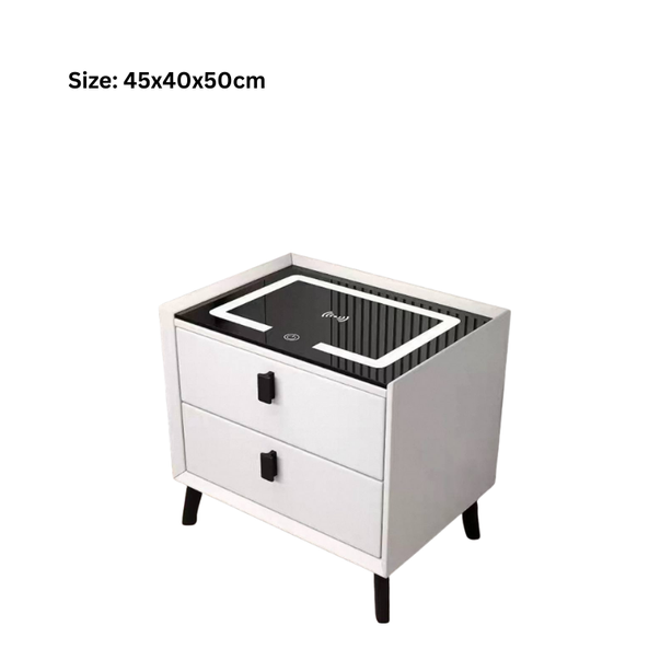 Smart Bedside Cabinet – with LED lights and wireless charging