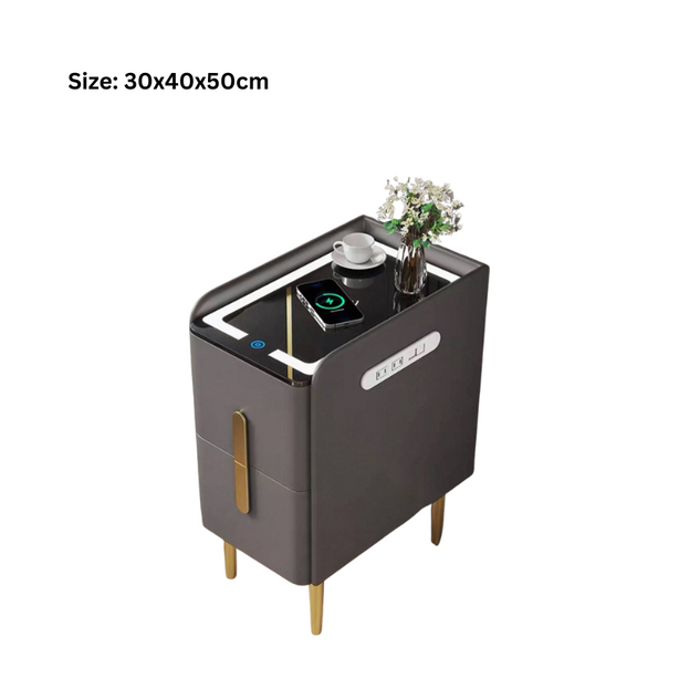 Smart Bedside Cabinet – with LED lights and wireless charging