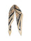 Burberry Check silk Scarf with Knight Stamp - Sand