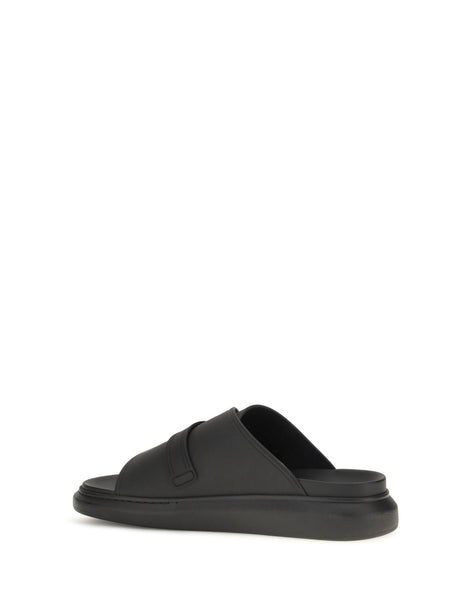 Alexander Mcqueen Buckle slide Sandals - Black