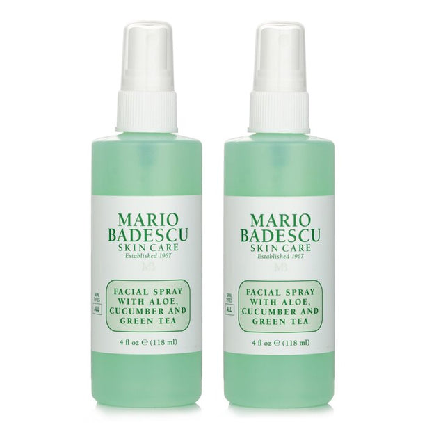 【1+1 Set】facial Spray With Aloe, Cucumber And Green Tea - For All Skin Types - 118ml/4oz x2