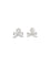Self-Portrait Pearl bow drop Earrings - Silver