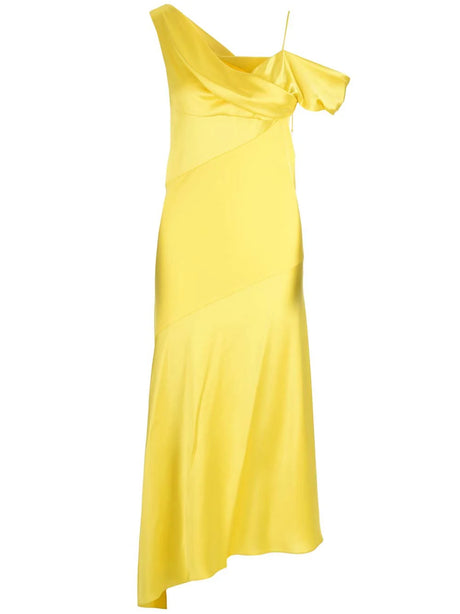 Loewe Draped Midi Dress - Yellow