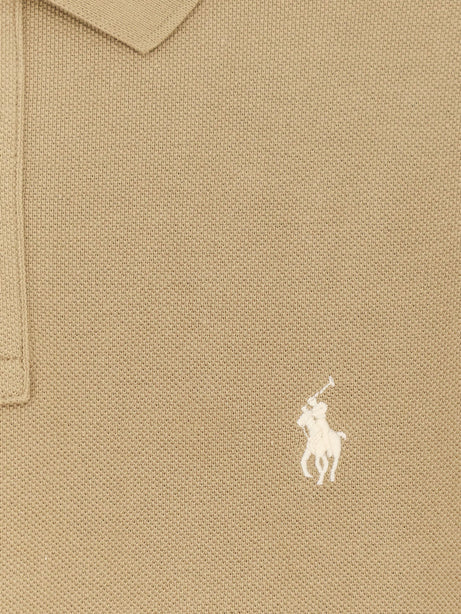 Polo Ralph Lauren Cotton polo shirt with frontal logo embroidery - Cafe Tan