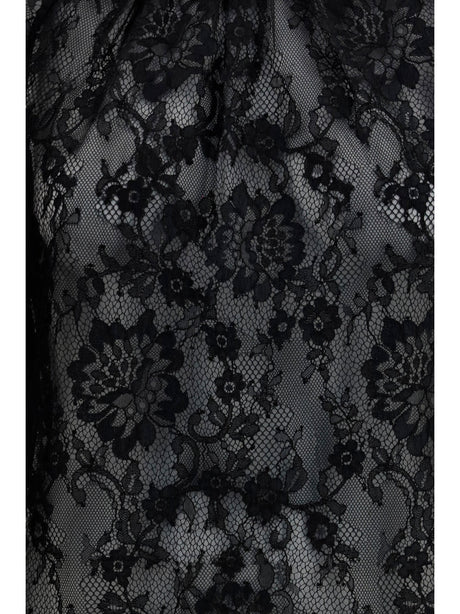 Self-Portrait Lace Blouse - Black