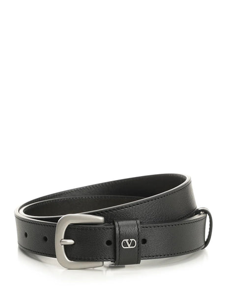 Valentino Garavani Vlogo Signature Belt - Black