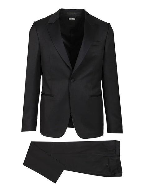 Zegna Wool And Mohair Tuxedo - Black