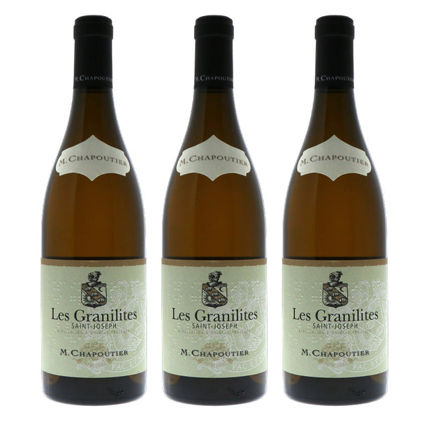 [BUNDLE OF 3] M. CHAPOUTIER SAINT JOSEPH LES GRANILITES BLANC 2022 750ML