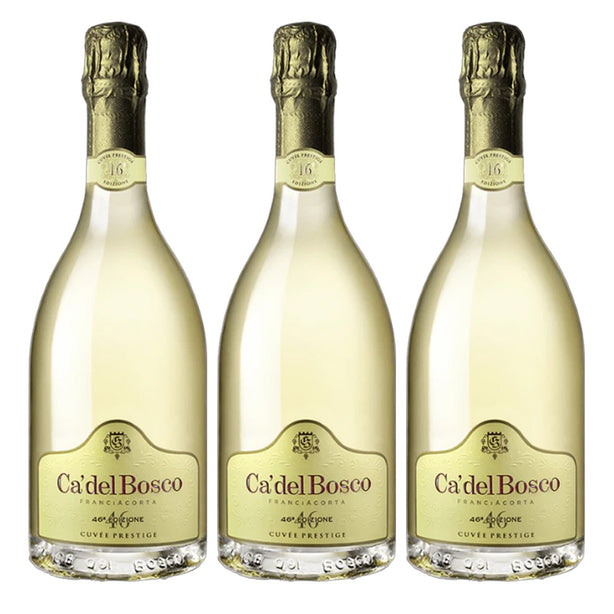 [BUNDLE OF 3] CA'DEL BOSCO CUVEE PRESTIGE EXTRA BRUT NV (Edizione 48) 750ML